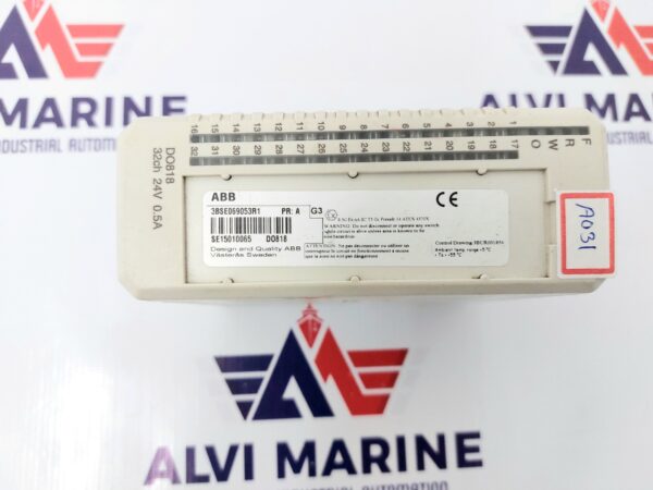 ABB 3BSE069053R1 PR:A OUTPUT MODULE DO818 24V 0.5A ABB DO818 32CH 24V 0.5A 3BSE069053R1 PR:A DESIGNED AND QUALITY ABB SWEDEN WEIGHT: 0.160 KG