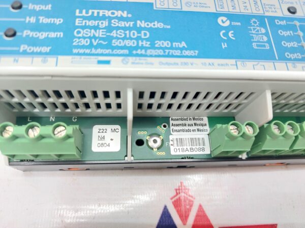 LUTRON QSNE-4S10-D ENERGI SAVR NODE 230V~ 50/60HZ 200MA