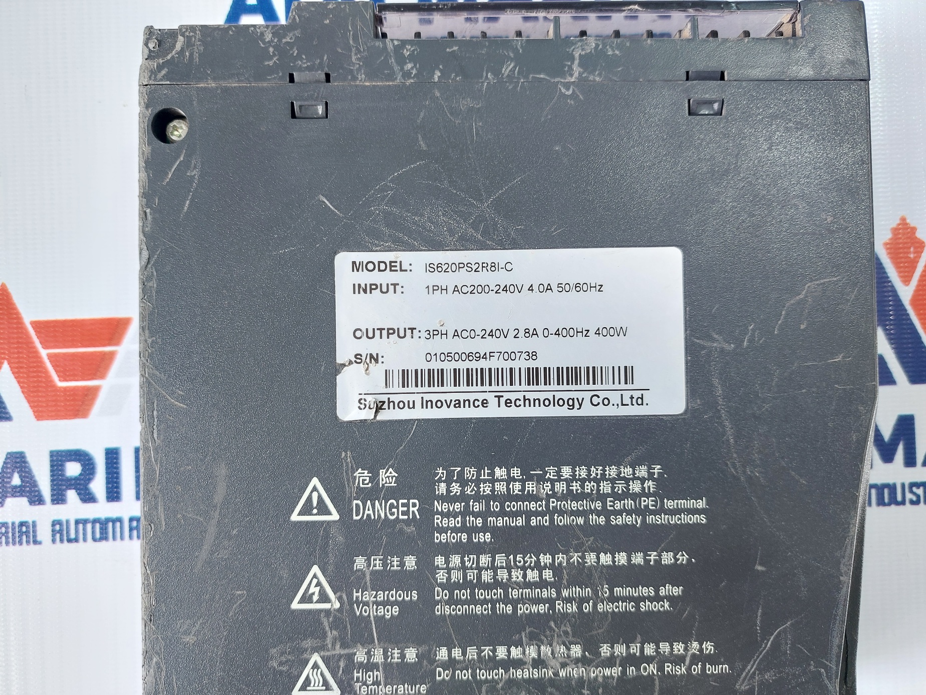 SUZHOU INOVANCE IS620PS2R8I-C SERVO DRIVE