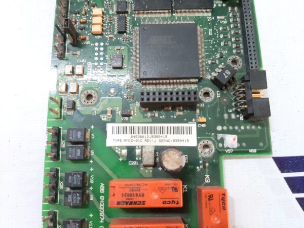 ABB RMIO-01C REV: J CONTROL BOARD WITHOUT TERMINATION BLOCK