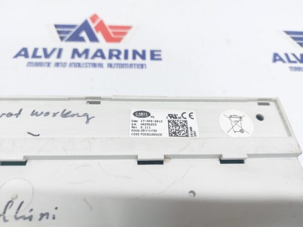 CAREL W3000 PCO3CU00GZ0 PROGRAMMABLE CONTROLLER REV. 2.111