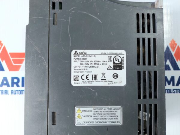 DELTA ASD-B2-0421-B SERVO DRIVE 400W