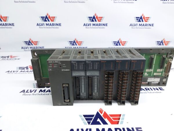 MITSUBISHI MELSEC A1SHCPU PROGRAMMABLE CONTROLLER RACK A1SX41 / A1SY10