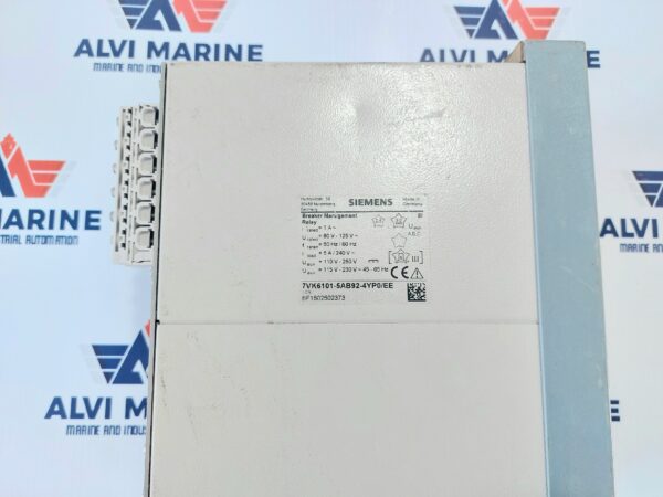 SIEMENS 7VK61 SIPROTEC 7VK6101-5AB92-4YP0/EE BREAKER MANAGEMENT RELAY