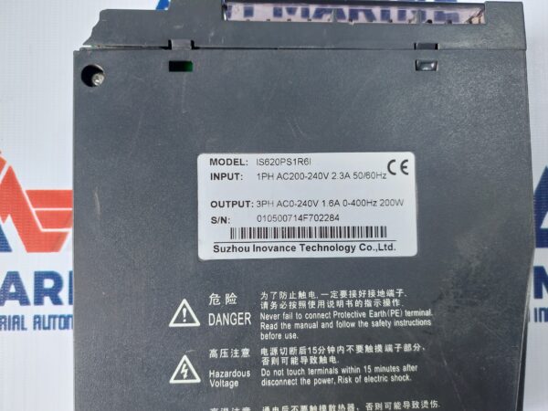 SUZHOU INOVANCE IS620PS1R6I SERVO DRIVE