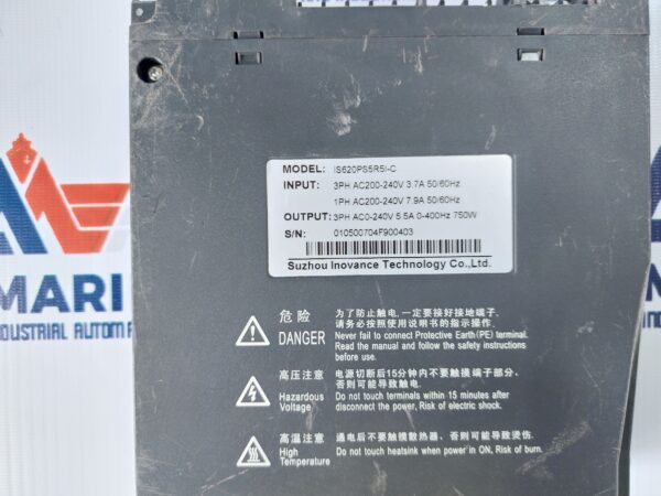 SUZHOU INOVANCE IS620PS5R5I-C SERVO DRIVE