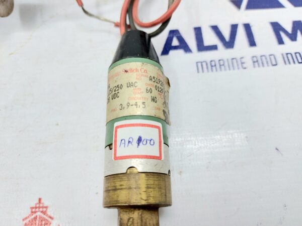 ASCO JB18A214A MINIATURE PRESSURE SWITCH