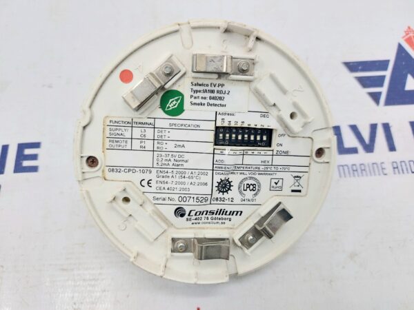 CONSILIUM SALWICO EV-PP SMOKE DETECTOR OA100 RDJ-2 040202