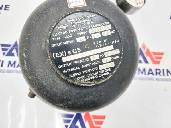 FISHER CONTROLS 546G ELECTRO-PNEUMATIC TRANSDUCER 67AF 4 TO 20 M.A DC