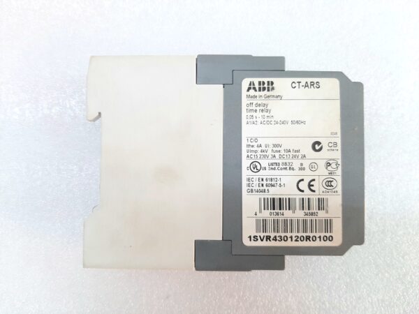 ABB CT-ARS OFF-DELAY TIME RELAY 1SVR430120R0100