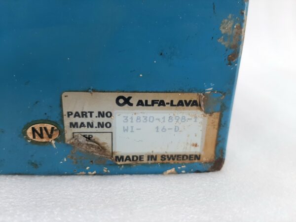 ALFA-LAVAL MARST 1 31830-1898-1 FUEL OIL PURIFICATION SYSTEM