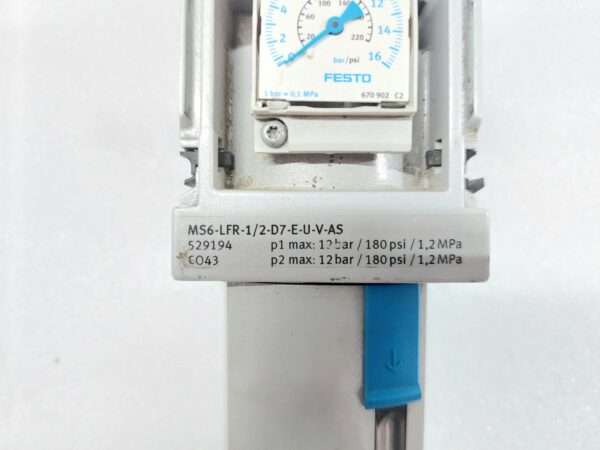 FESTO MS6-LFR-1/2-D7-E-U-V-AS FILTER REGULATOR