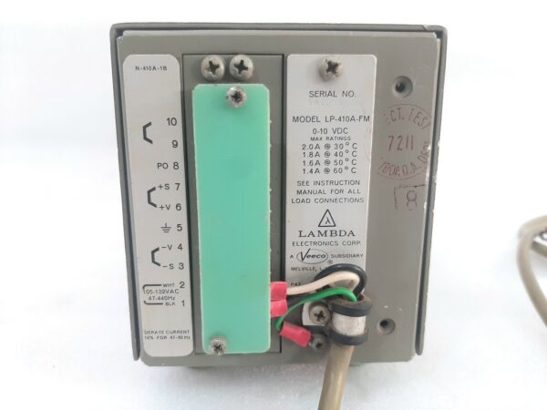 LAMBDA ELECTRONICS LP-410-FM REGULATED POWER SUPPLY