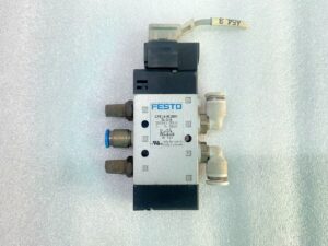 LOT OF 2 FESTO CPE14-M1BH-5L-1/8 SOLENOID VALVE