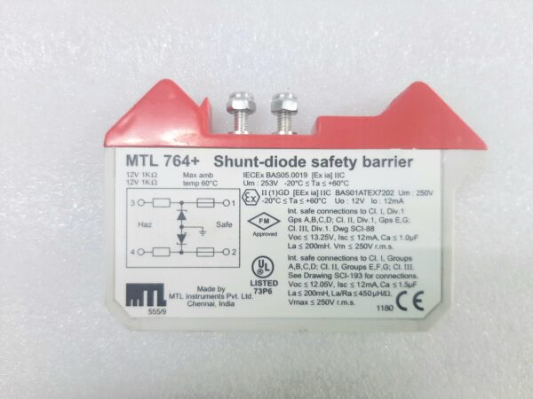 MTL INTRUMENTS MTL +764 SHUNT-DIODE SAFETY BARRIER