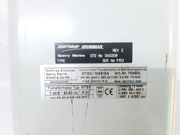 NORTHROP GRUMMAN 060208 MTSG POWER SUPPLY 703502