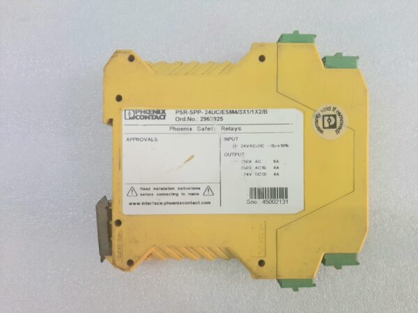 PHOENIX CONTACT PSR-ESM4_B SAFETY RELAY 2963925