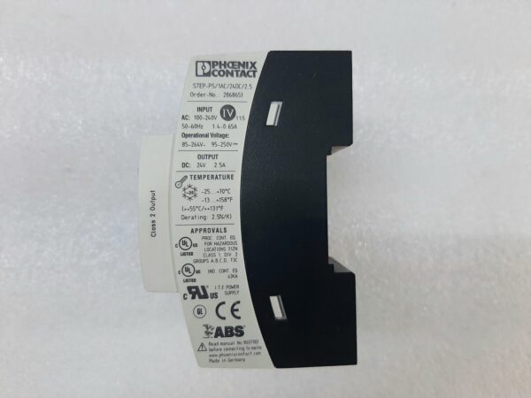 PHOENIX CONTACT STEP POWER STEP-PS/1AC/24DC/2.5 POWER SUPPLY