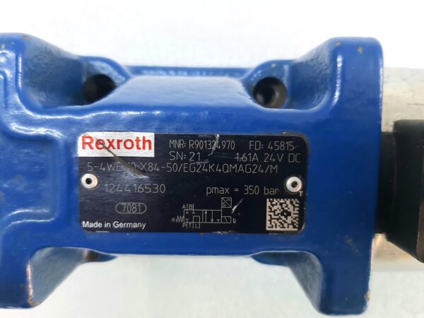 REXROTH R901324970 DIRECTIONAL SPOOL VALVE 5-4WE 10-X84-50/EG24K4QMAG24/M