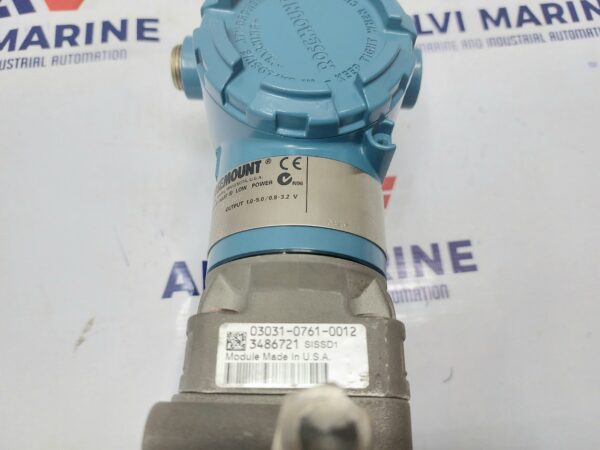 ROSEMOUNT 3051 CD1M22A1AB404 PRESSURE TRANSMITTER 03031-0761-0012