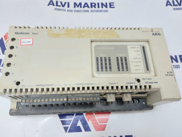 SCHNEIDER AUTOMATION 110 CPU 612 03 MICRO CPU PROGRAMMABLE CONTROLLER