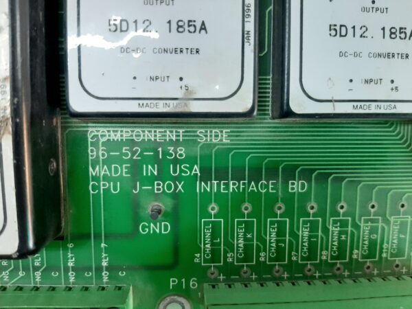 96-52-138 CPU J-BOX INTERFACE BOARD 96-52-137 REV. C