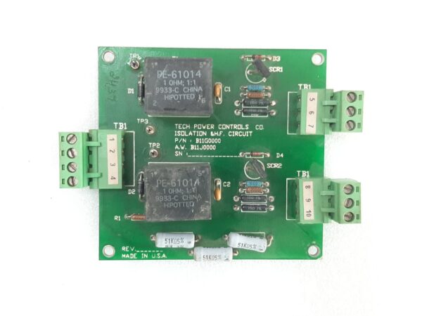 TECH POWER CONTROLS B11G0000 ISOLATION & H.F CIRCUIT