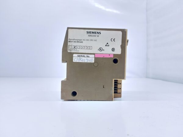 SIEMENS SIMATIC S5-100U CPU 102 MODULE 6ES5 102-8MA02