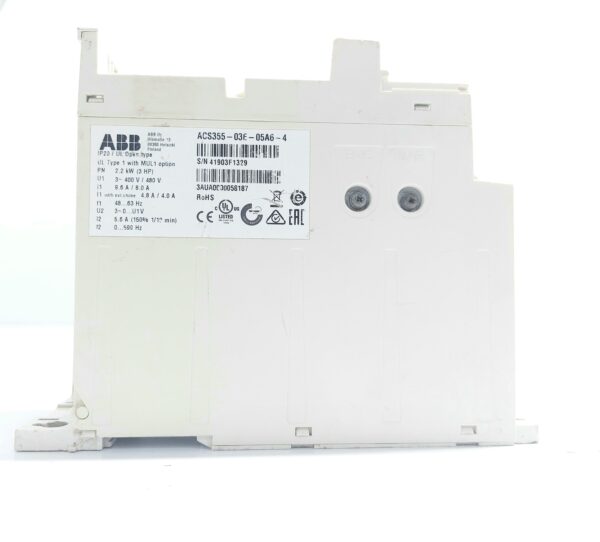 ABB ACS355-03E-05A6-4 INVERTER WITHOUT REMOTE