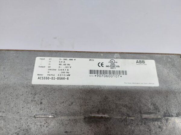 ABB ACS550-01-05A4-4 INVERTER DRIVE - Image 5