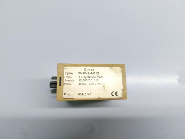 C-MAC RV10-1-4-012 AC/DC VOLTAGE RELAY