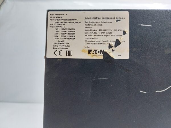 EATON 9130 UNINTERRUPTIBLE POWER SUPPLY PW9130I1500T-XL