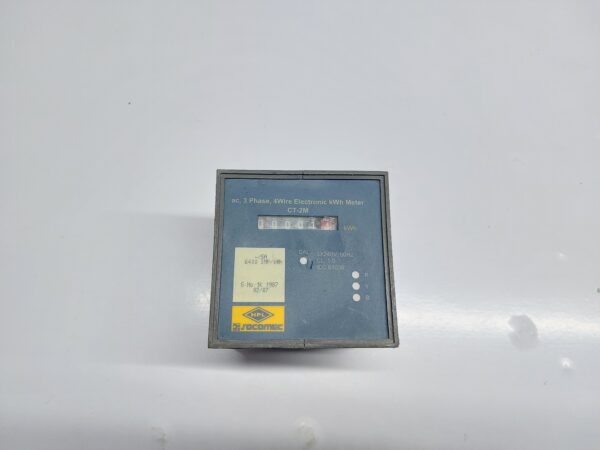 HPL SOCOMEC CT-2M AC, 3 PHASE, 4 WIRE ELECTRONIC KWH METER