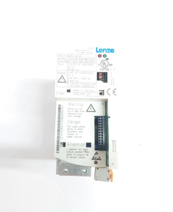 LENZE E82EV251_2C FREQUENCY INVERTER 8200 VECTOR