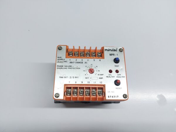 MINILEC MPR-1 MOTOR PROTECTION RELAY