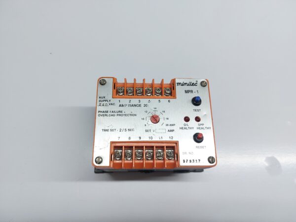 MINILEC MPR-1 MOTOR PROTECTION RELAY - Image 3