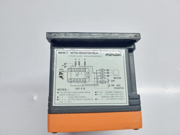 MINILEC MPR-1 MOTOR PROTECTION RELAY - Image 7