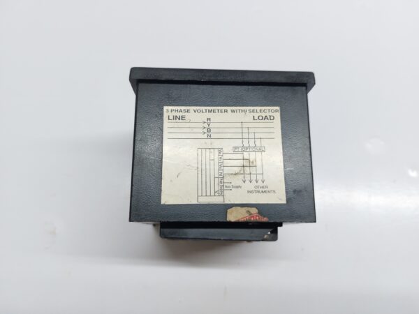 NIPPEN LINE 3 PHASE VOLTMETER WITH SELECTOR - Image 4