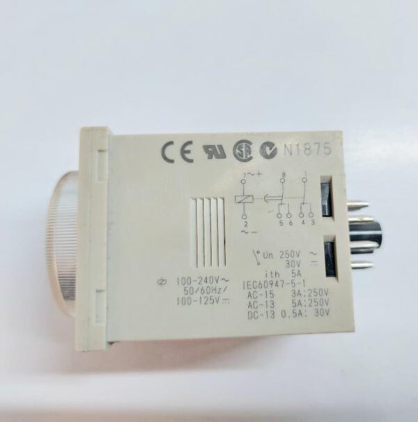 OMRON H3CR-A8E TIMER 0-3 SEC