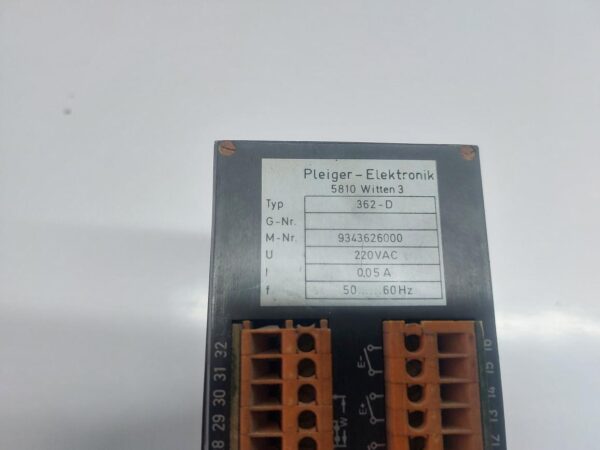 PLEIGER ELEKTRONIK 5810 WITTEN 3 CONTROLLER 362-D