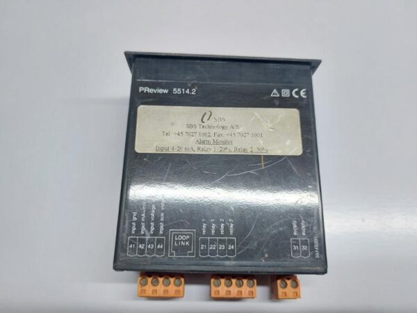 SBS TECHNOLOGY 5514 A2B ALARM MONITOR 948986