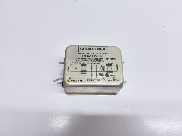 SCHAFFNER FN 670-6/06 SINGLE PHASE FILTER - Image 2