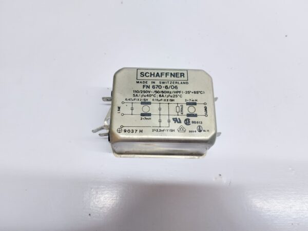 SCHAFFNER FN 670-6/06 SINGLE PHASE FILTER