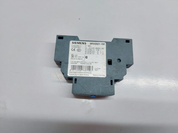 SIEMENS 3RV2921-1M SIGNALING SWITCH