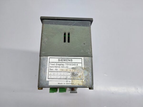 SIEMENS 6AV3010-1EL00 TEXT DISPLAY TD10/240-5 - Image 4