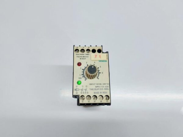 SIEMENS 7PU2240-3BG32-0Z ON DELAY ELECTRONIC TIMER 0.6-6MIN