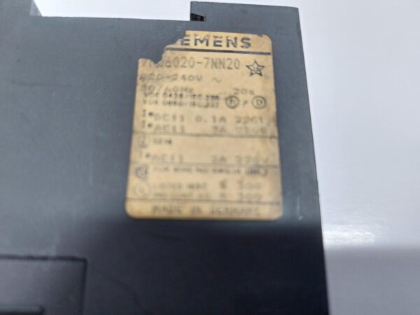 SIEMENS 7PU6020-7NN20 TIME RELAY