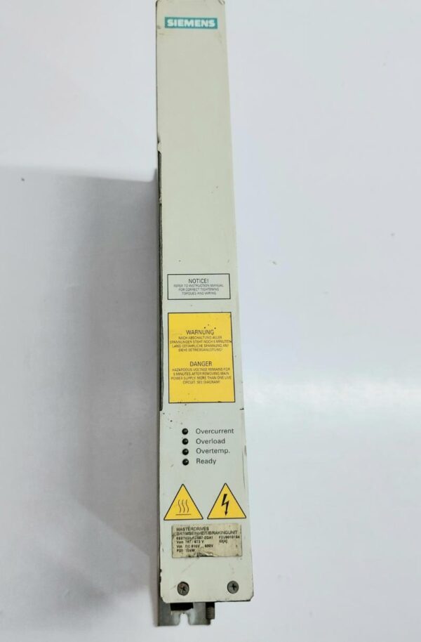 SIEMENS MASTERDRIVES 6SE7021-6ES87-2DA1 BRAKING UNIT