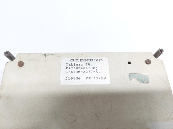 SIEMENS SIMOS RCS G24930-A277-A1 CONTROL PANEL