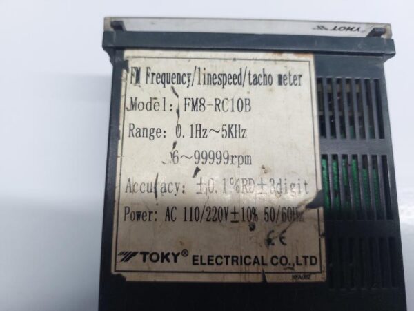 TOKY FM8-RC10B FREQUENCY/TACHOMETER